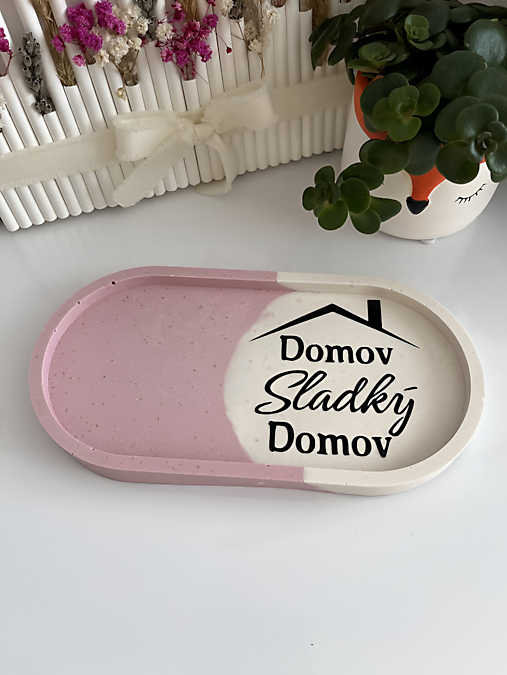 Dekorácie - Tácka z Jesmonite hmoty - 17101375_