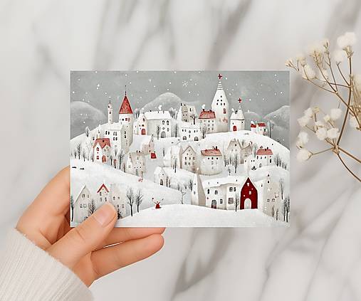 Papiernictvo - Otváracia vianočná pohľadnica Niečo si želaj - 17102619_