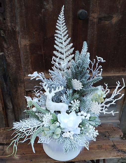 Dekorácie - Vianočný aranžmán  - 17103892_