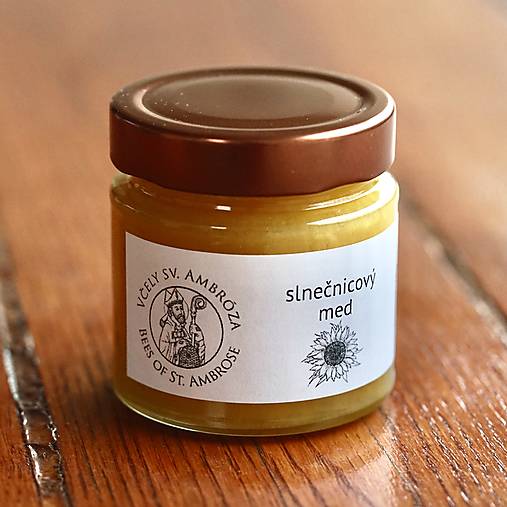 Včelie produkty - slnečnicový med - víťaz Great Taste (250g) - 17101738_