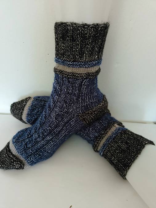 Ponožky, pančuchy, obuv - Pánske bavlnené ponožky  - 17102079_