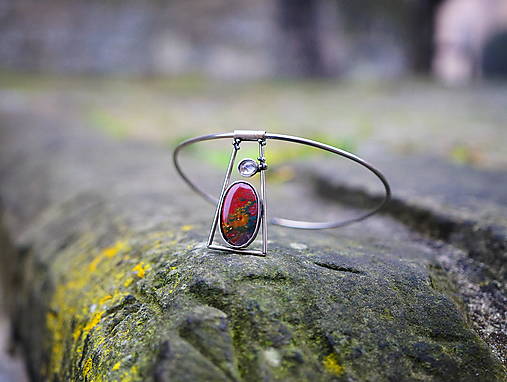 Náhrdelníky - Dámský vícebarevný Nerezový náhrdelník............" Autumn." - 17107094_