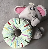 Hračky - * malý DONUT * pastelovozelený : z Puffy Fine - 17106516_