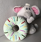 Hračky - * malý DONUT * pastelovozelený : z Puffy Fine - 17106527_