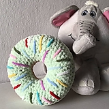 Hračky - * malý DONUT * pastelovozelený : z Puffy Fine - 17106535_