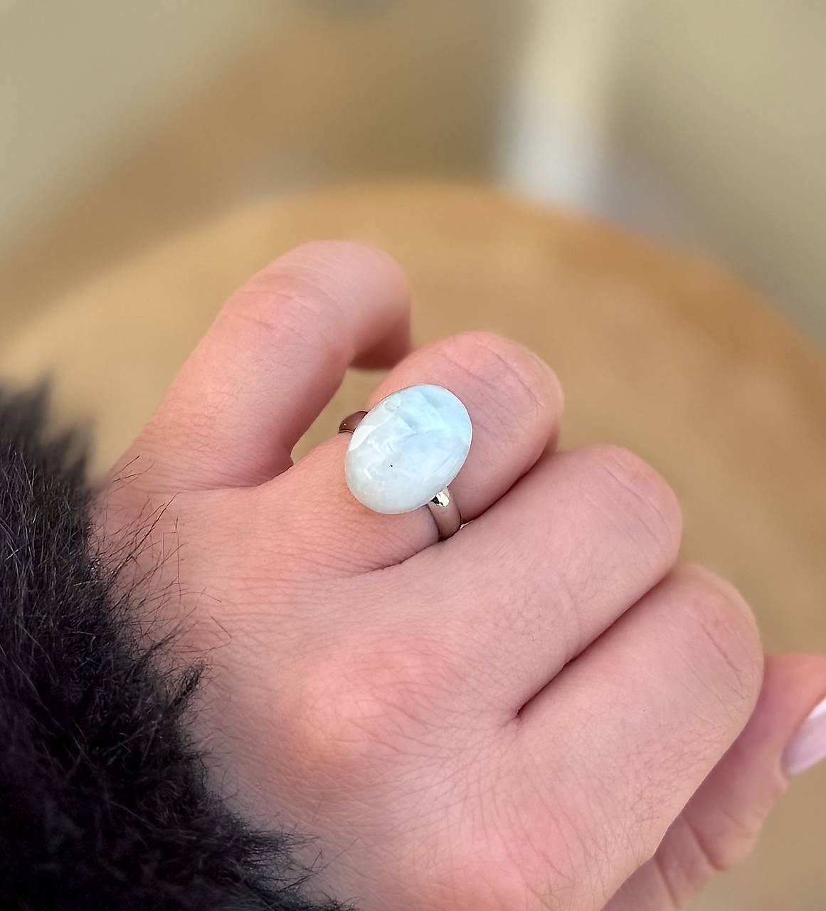 Prsteň Sprievodca duše - Larimar