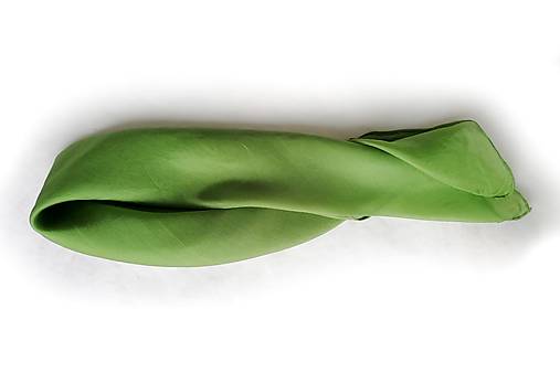 Šatky - "olive green" hodvábná šatka skladom - 17106656_