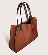 Kabelky - Kožená shopper kabelka TOTE BAG - 17106514_