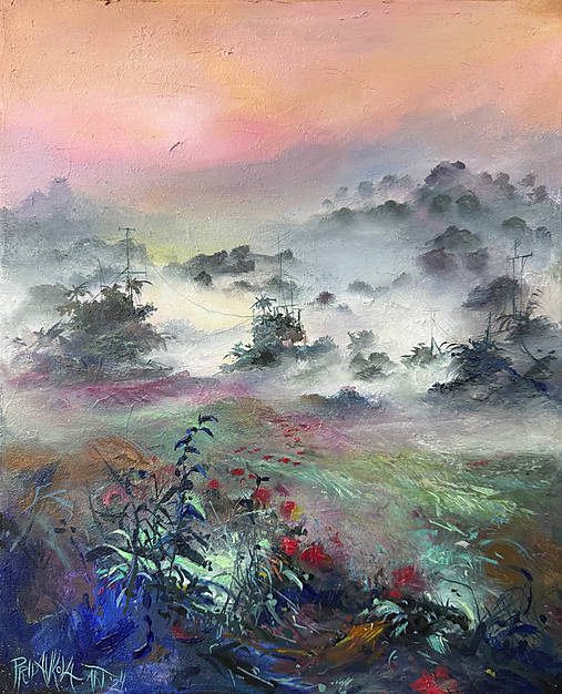 Obrazy - "Seiné" MAĽBA 50cm x 40cm - 17110586_