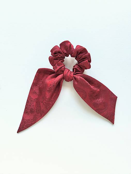 Maxi scrunchie asymetrická (Červená)