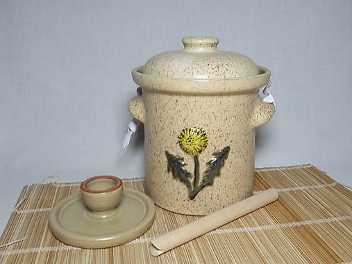 Nádoby - kvašák s pampeliškou 1, 5 l - 17114803_