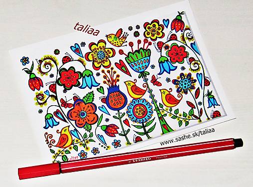 Papiernictvo - Pohľadnica k narodeninám - Lúka - 17112730_