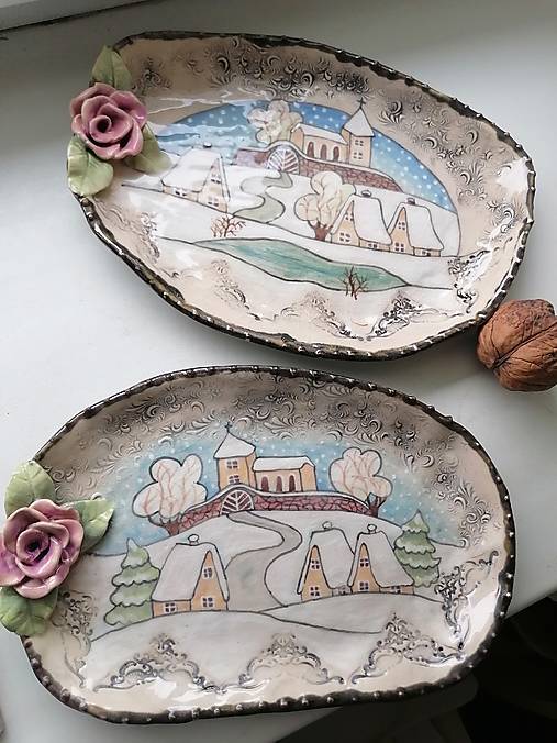 Nádoby - keramika tacka...  - 17113909_