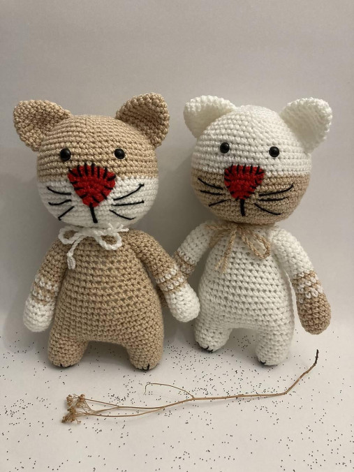 Hračky - mačka/mačička Veľká 2 x - 17116215_