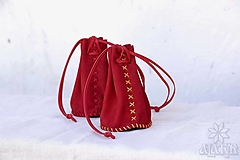 Peňaženky - Kožený mešec, veľkosť na 150 mincí - 17117259_