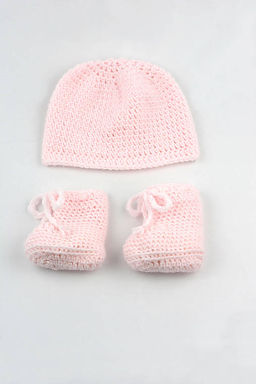 Detské súpravy - Bledoružová súprava zima AKRYL  - 17118122_