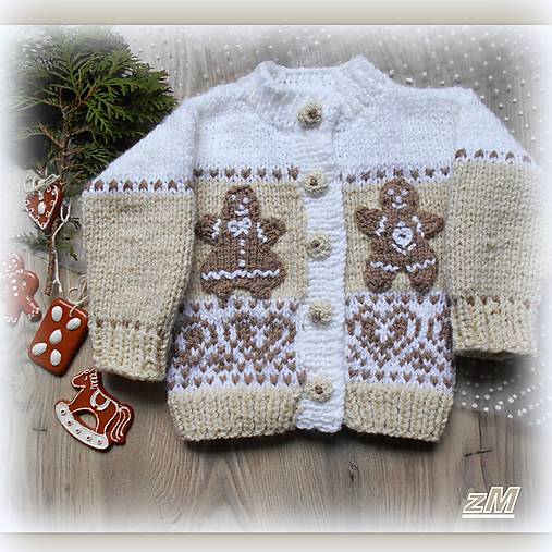 Detské oblečenie - Baby svetrík - Medovníky. - 17118891_