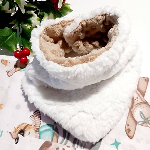 Detské doplnky - minki nákrčnik obojstranný - 17120390_