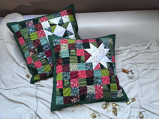 Vianočný vankúš (Biela hviezda)