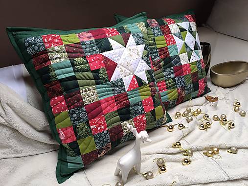 Vianočný vankúš (Biela hviezda)