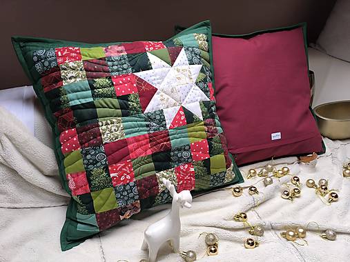 Vianočný vankúš (Biela hviezda)