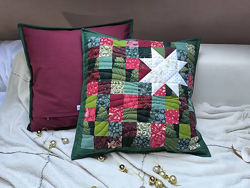 Vianočný vankúš (Biela hviezda)