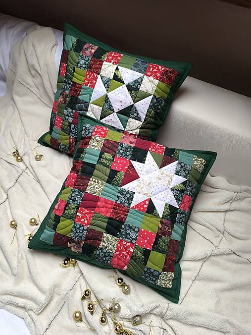 Vianočný vankúš (Biela hviezda)