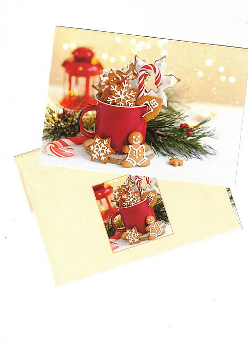Papier - Obálka "sladké sviatky" - 17124440_