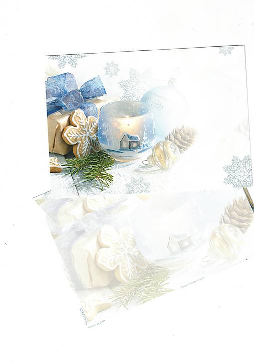 Papier - Obálka "svetlo zimy" - 17124475_