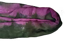 Šály a nákrčníky - "purple&green"  hodvábny šál skladom - 17123701_
