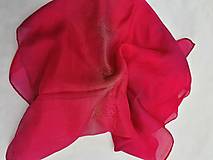 Šály a nákrčníky - "burned red"  hodvábny šál skladom - 17124005_