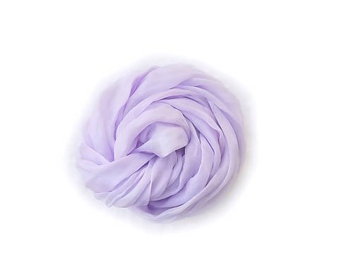 Šály a nákrčníky - "powder lilac" hodvábny šál skladom - 17123748_