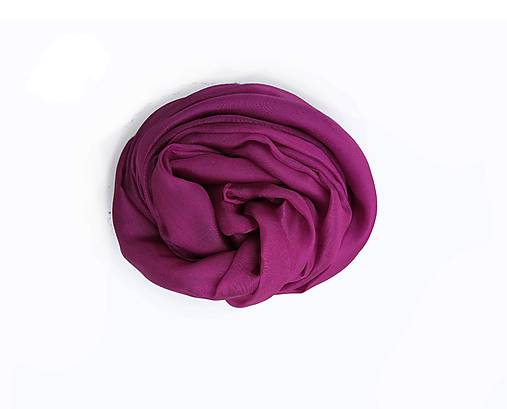 Šály a nákrčníky - "Purple Bordeaux" hodvábny šál skladom - 17123882_
