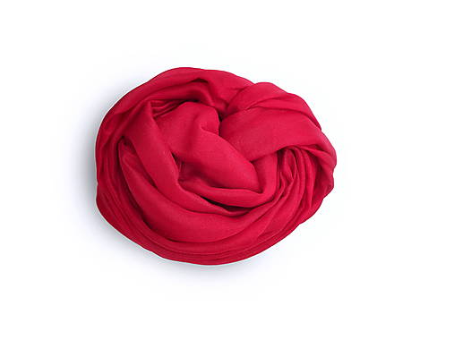 Šály a nákrčníky - " cold red"  hodvábny šál skladom - 17123998_