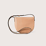 Kabelky - Kožená crossbody kabelka SADDLE MINI | béžová - 17125256_
