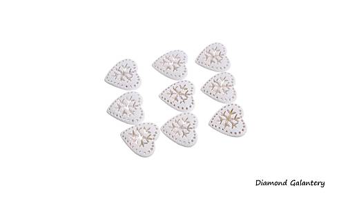 Polotovary - Srdiečka - 30 mm - Nalepovačka - 17125807_