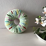 Hračky - * malý DONUT * pastelovozelený : z Puffy Fine - 17126995_