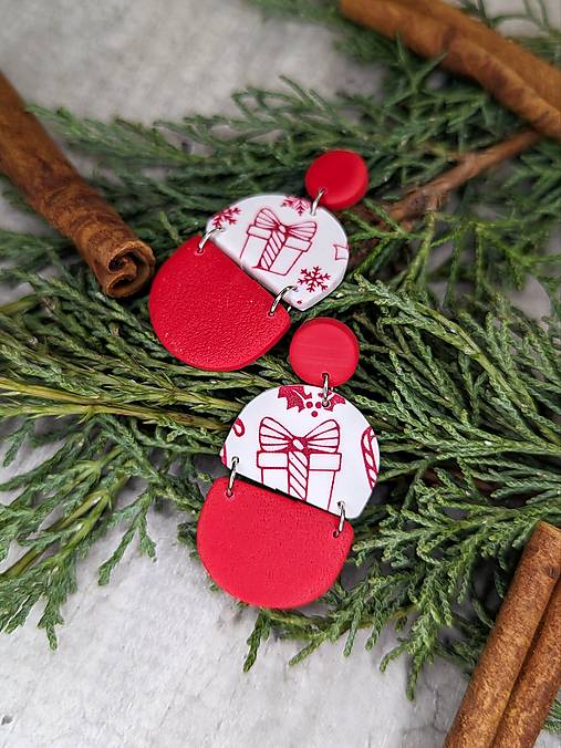 Náušnice - Vianočné náušnice darčeky - 17126219_