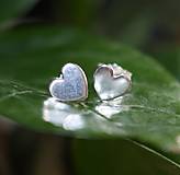 Náušnice - Strieborné náušnice srdiečka 3 - buzetka - 17125558_