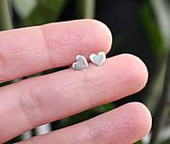 Náušnice - Strieborné náušnice srdiečka 3 - buzetka - 17125560_