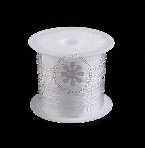 Komponenty - (6969) Silonový vlasec, 0.3 m - návin 22 metrov - 17133327_