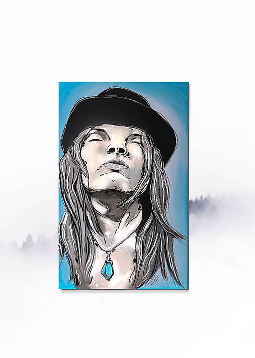 Obrazy - It is me - Veľký maliarsky originálny autoportrét s podpisom autora - 17135594_