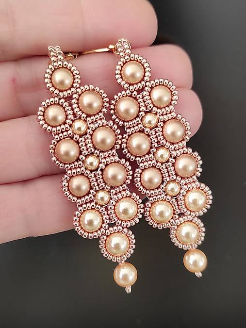 Náušnice - Náušnice Swarovski perly  - 17134303_