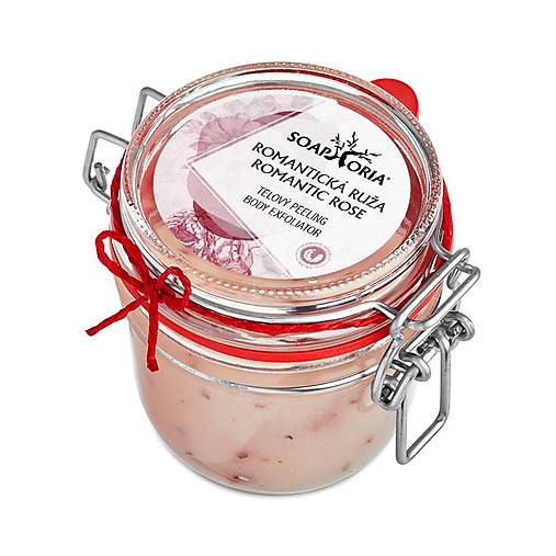 Romantická ruža - organický soľný telový peeling Soaphoria