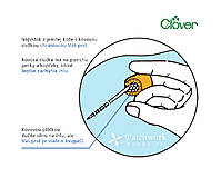 Galantéria - Kožený náprstok obojstranný, Clover (616) - 17135777_