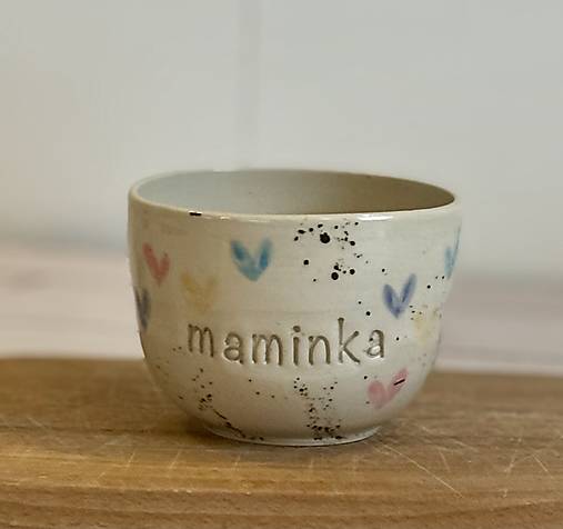 Srdiečka - pohárik cappuccino maminka (200ml, bez uška)