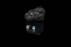 Náušnice - Strieborné náušnice AG925 s minerálom APATIT - DAPHNE - 17139873_