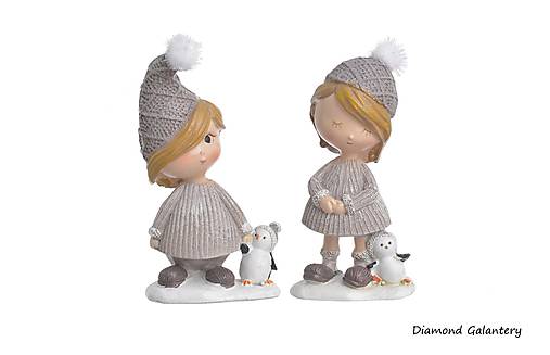 Polotovary - Zimné dievčatka - 17140748_