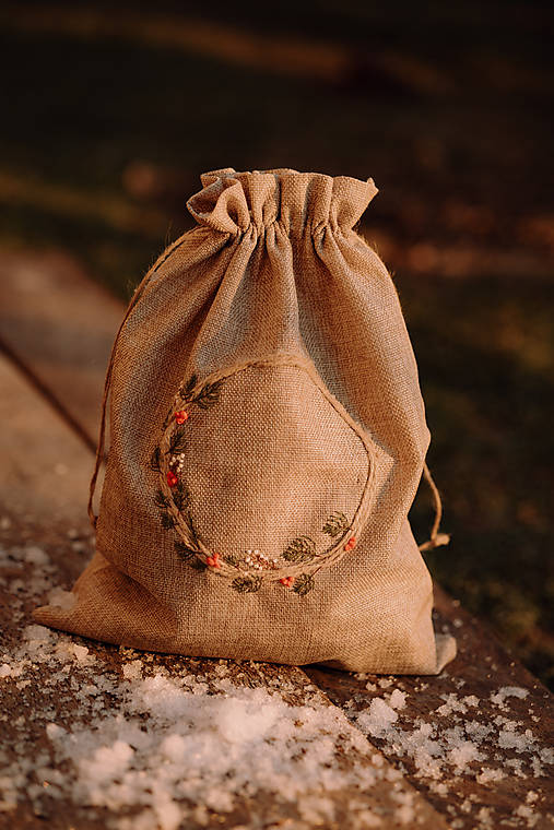 Úžitkový textil - Vrecúško od Mikuláša (ekologické) - 17141811_