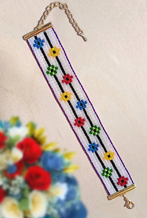 Náramky - Farebná oddychovka - korálkový náramok  - 17142195_